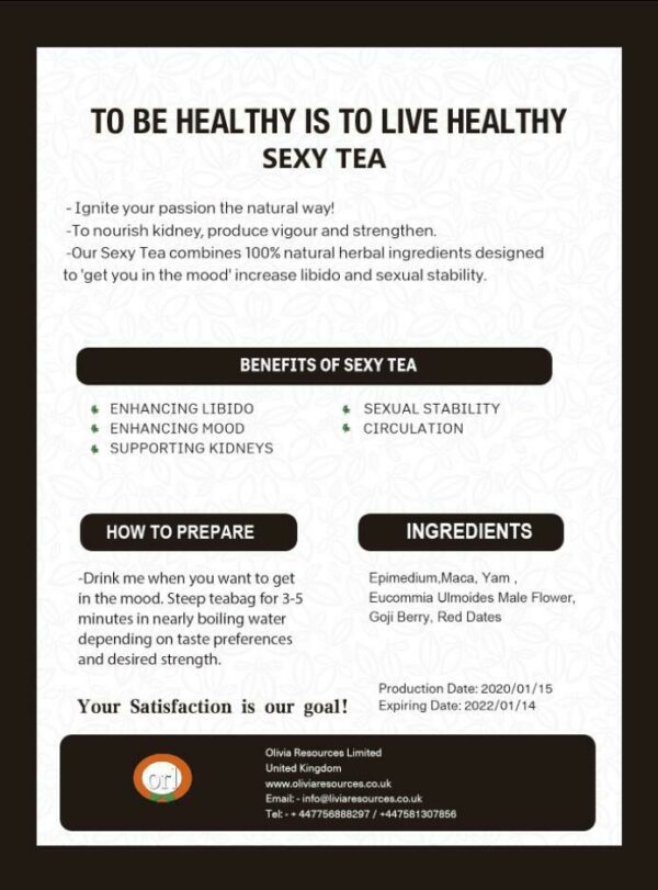 14 Day Sexy Tea- Herbal Tea Supplement - Image 3