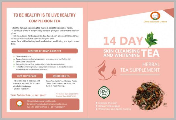 14 Day Skin Cleansing And Whitening Tea - Image 3