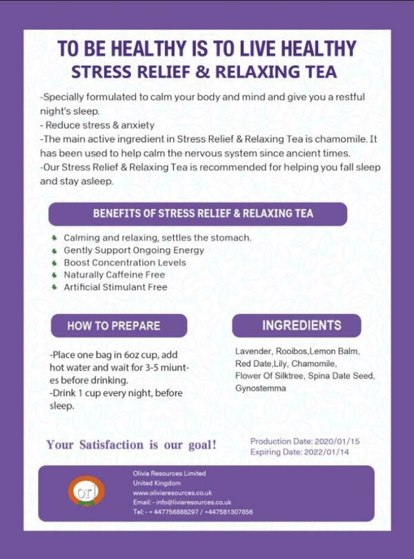 14 Day Stress Relief & Relaxing Tea - Image 3