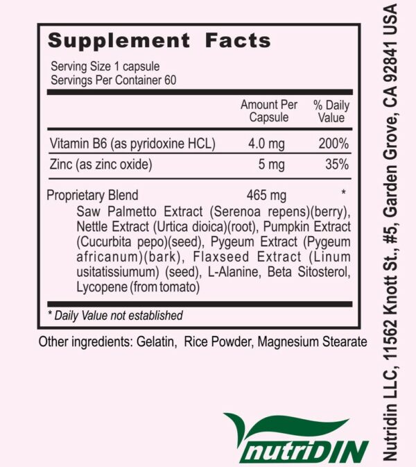 Advanced Prostate Health Supplement-60 Capsules Dietary Supplement. - Image 3