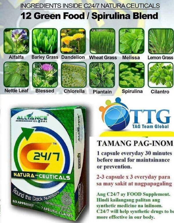 C24/7 Antioxidants Phytonutrients. 30 V-Capsules. - Image 2
