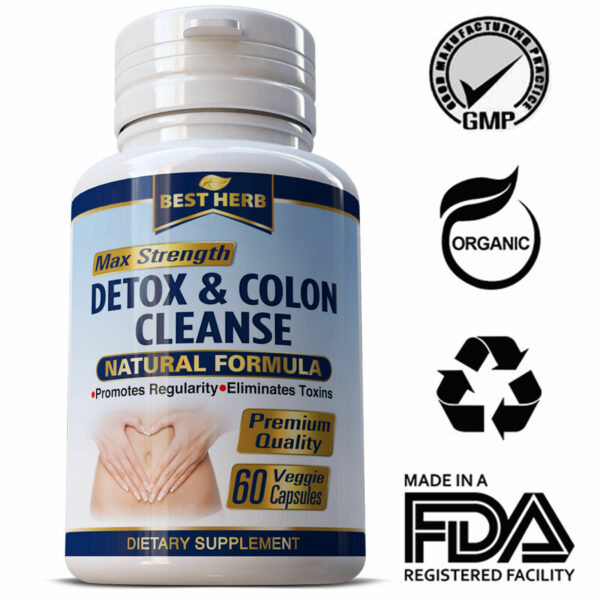 Colon Detox Cleanse Weight Loss Slimming Fat Burner Pills - Image 3