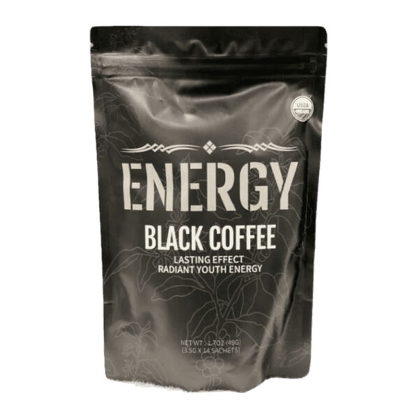 ENERGY BLACK COFFEE--14 sachets X 3.5g-Halal