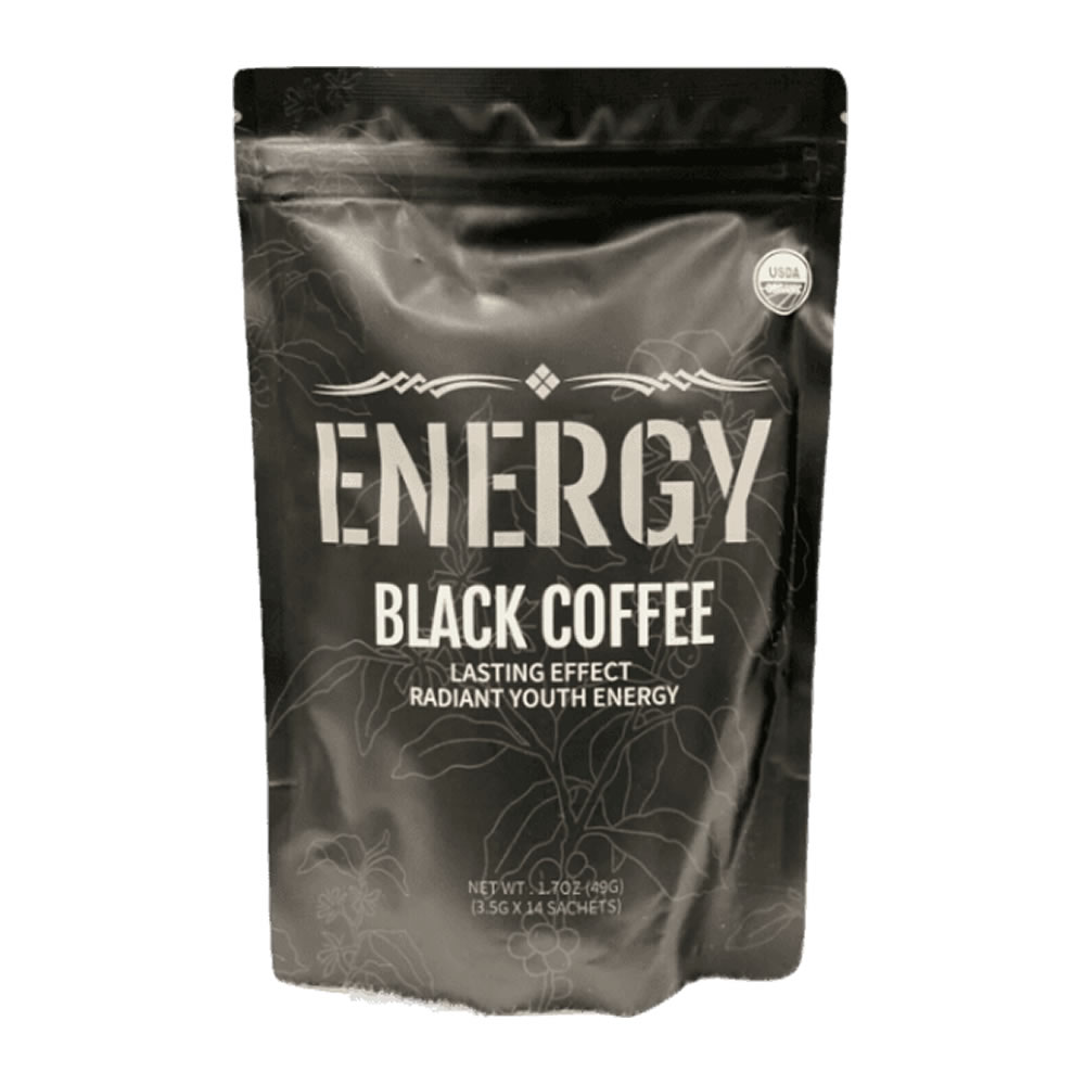 ENERGY BLACK COFFEE--14 sachets X 3.5g-Halal