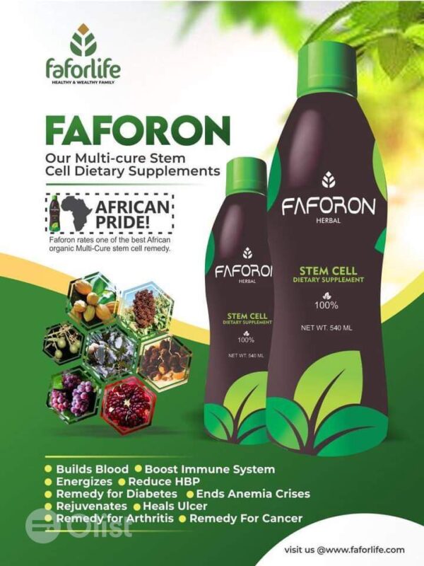FAFORON- Herbal Multi -Cure Stem Cell Dietary Supplements And Immune Blood Builder Booster - 540ml - Image 3