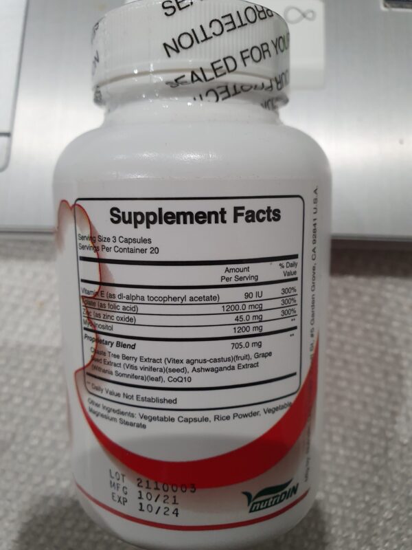FEM FertileRx- Natural Women's Fertility Health & Wellness -60 Caps. - Image 3