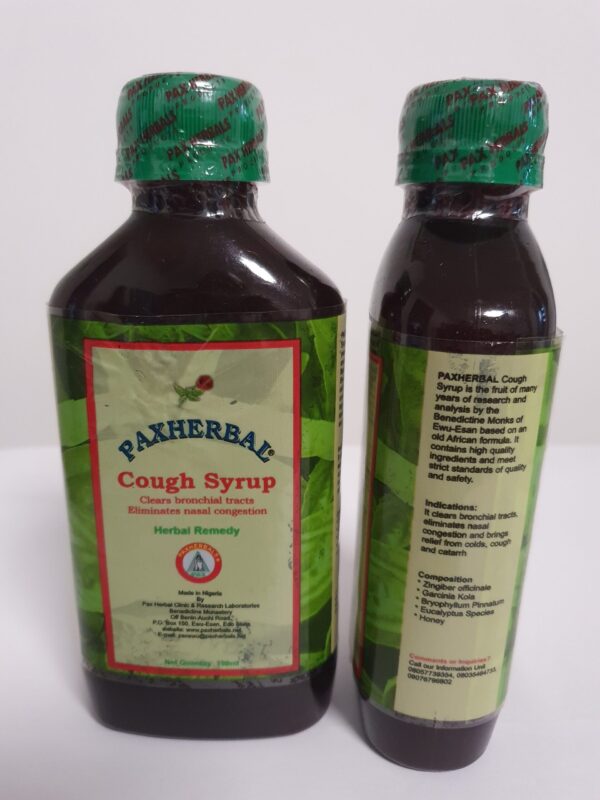 PAXHERBAL Cough Syrup Herbal Remedy-190ml - Image 3