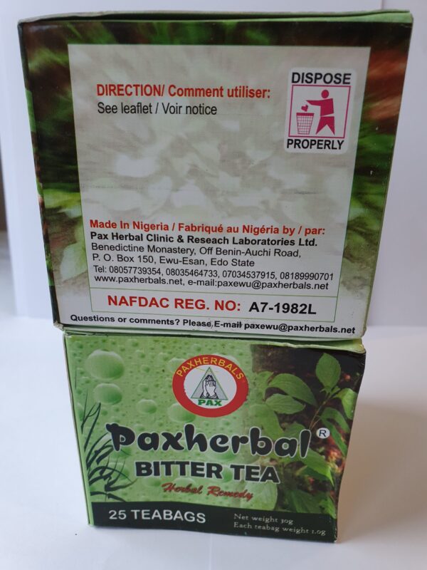 Paxherbal Bitter Tea for Diabetes and Hypertension - Image 3