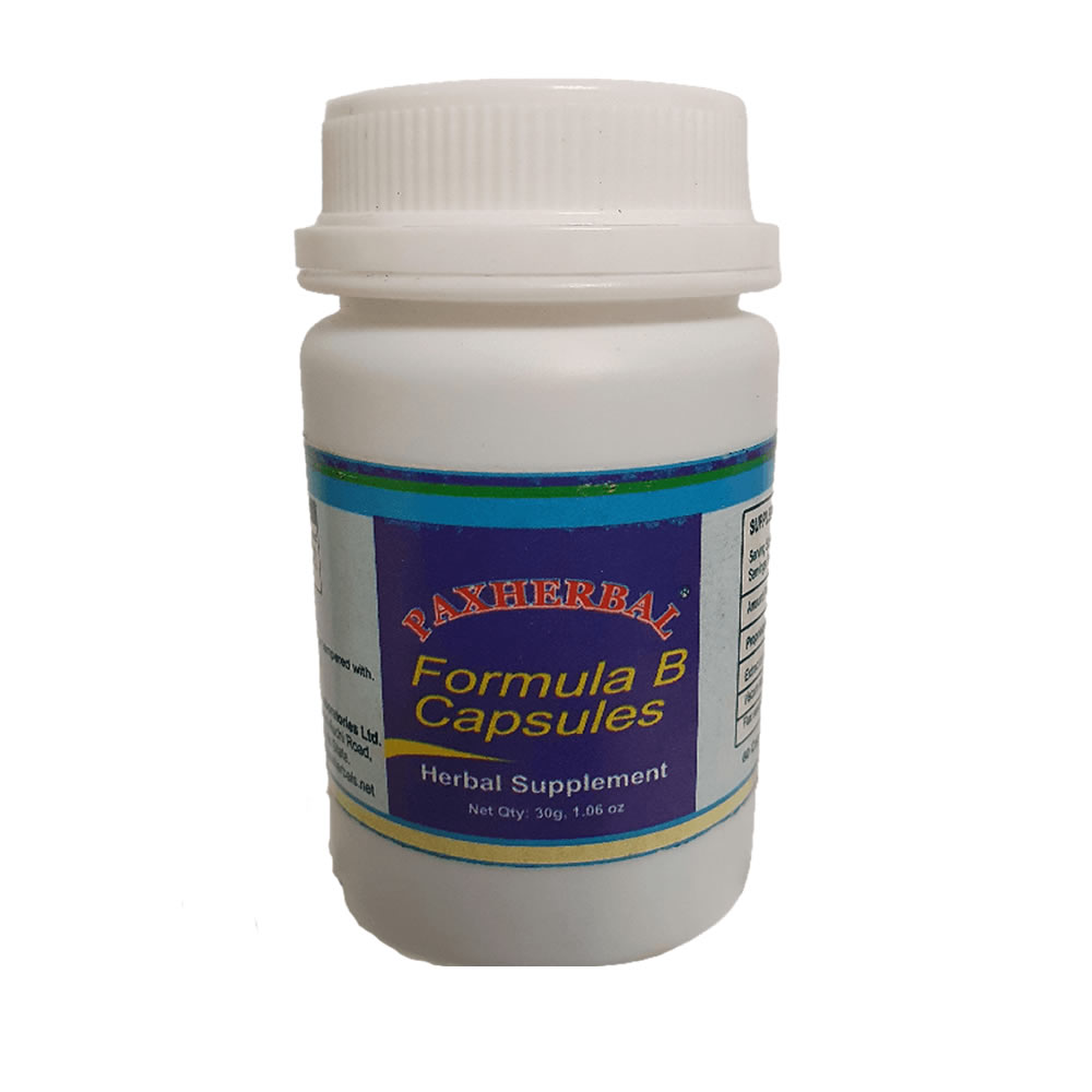 Paxherbal Formula B Capsules- high blood pressure.
