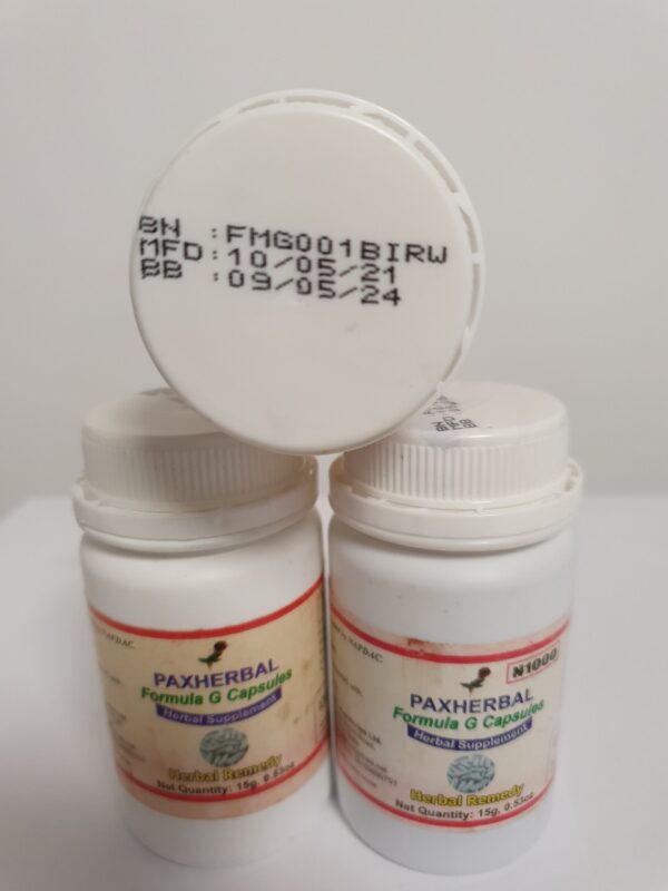 Paxherbal Formula G for fatigue and Erectile Dysfunctions. - Image 3