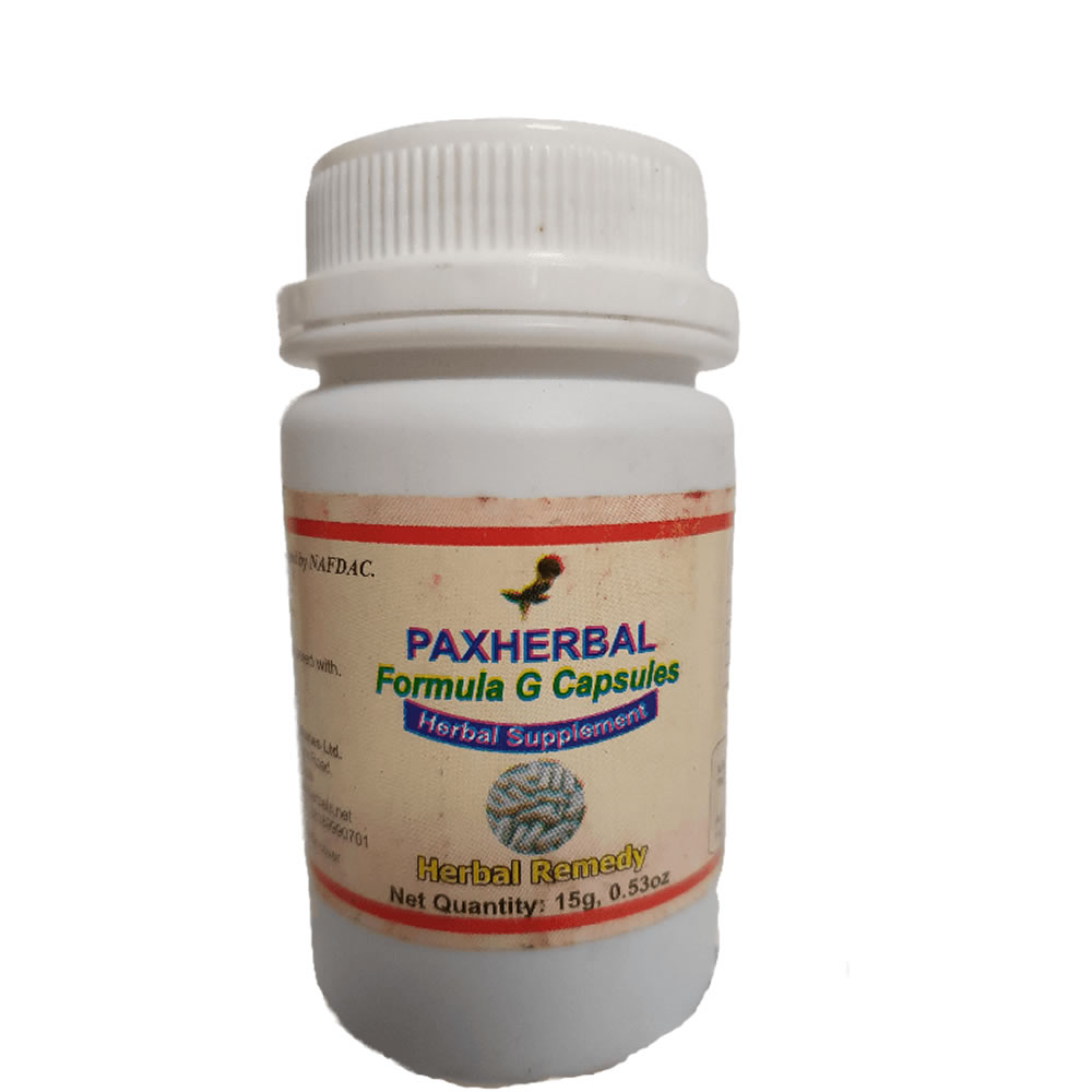 Paxherbal Formula G for fatigue and Erectile Dysfunctions.