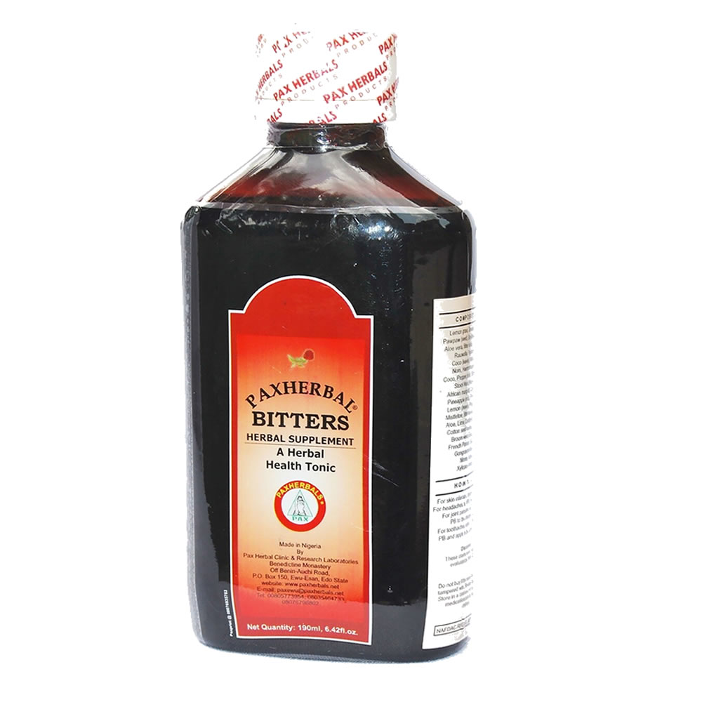 Paxherbal Bitters Health Tonic.