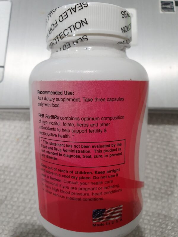 FEM FertileRx- Natural Women's Fertility Health & Wellness -60 Caps. - Image 2