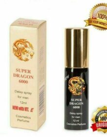 Super Dragon 6000 /9000 Ejaculation Delay Spray for Men -Vitamin E-12ml