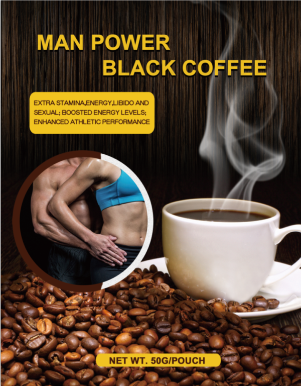 Man Power Black Coffee-Halal 3.5g x 14 sachets / pack- Net WT.49g - Image 2