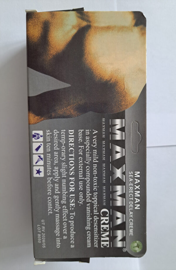 MAXMAN Delay Cream for man - Image 3