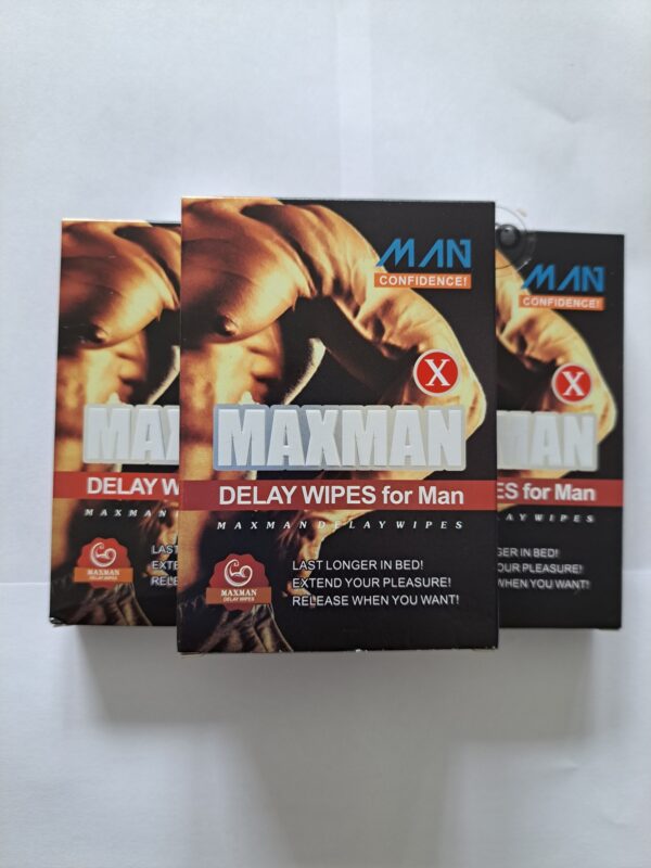 MAXMAN DELAY Herbal Erection Wipes - Image 2